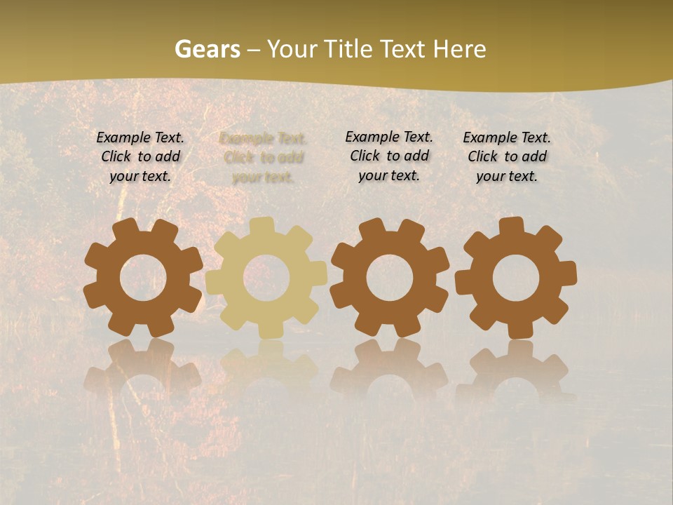 Woodlands Canada Peaceful PowerPoint Template