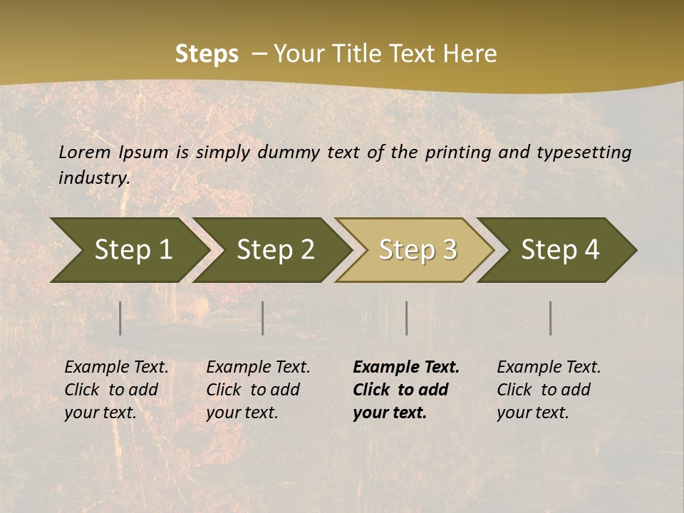 Woodlands Canada Peaceful PowerPoint Template