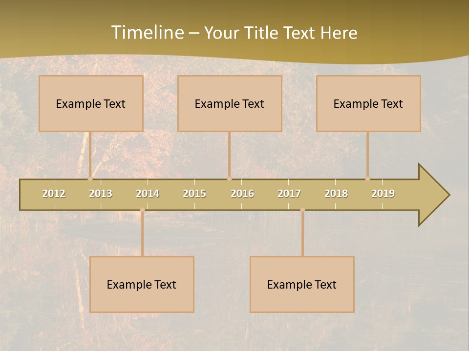 Woodlands Canada Peaceful PowerPoint Template