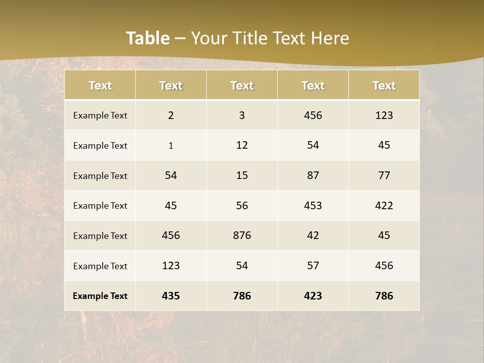 Woodlands Canada Peaceful PowerPoint Template