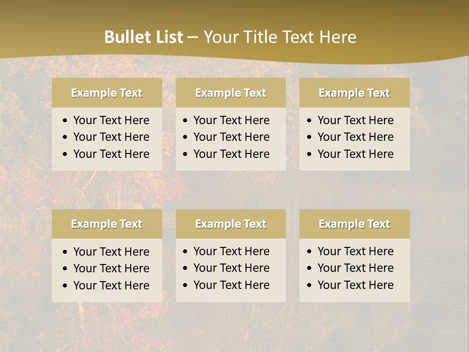 Woodlands Canada Peaceful PowerPoint Template