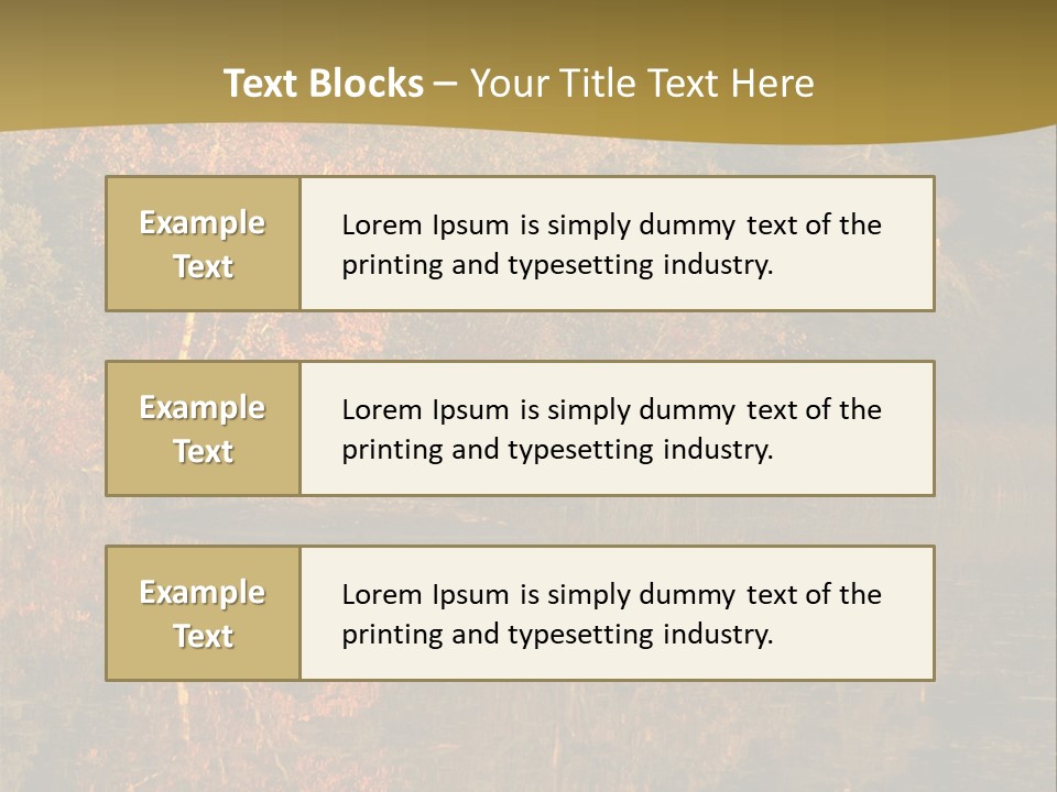 Woodlands Canada Peaceful PowerPoint Template