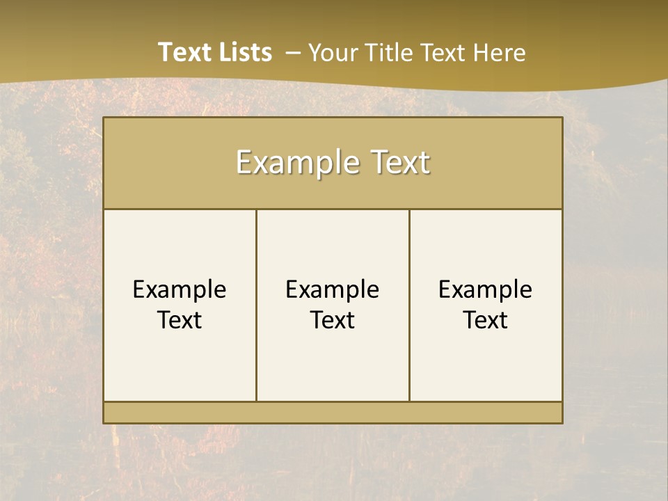 Woodlands Canada Peaceful PowerPoint Template