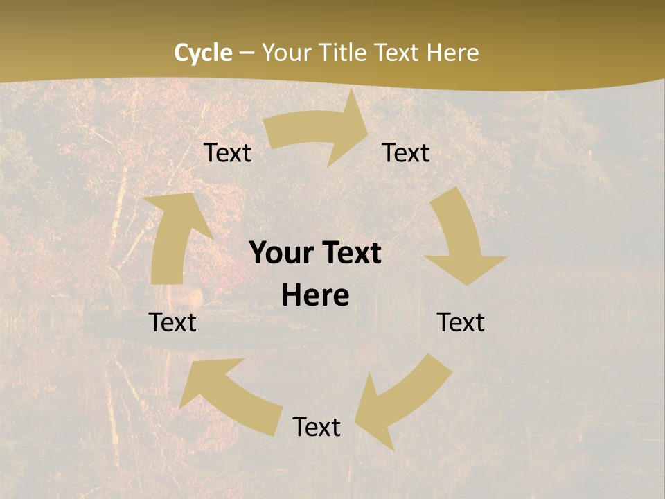 Woodlands Canada Peaceful PowerPoint Template