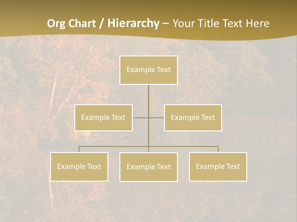 Woodlands Canada Peaceful PowerPoint Template