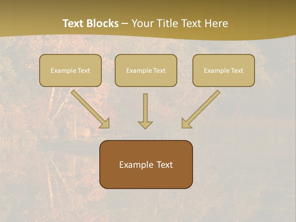 Woodlands Canada Peaceful PowerPoint Template