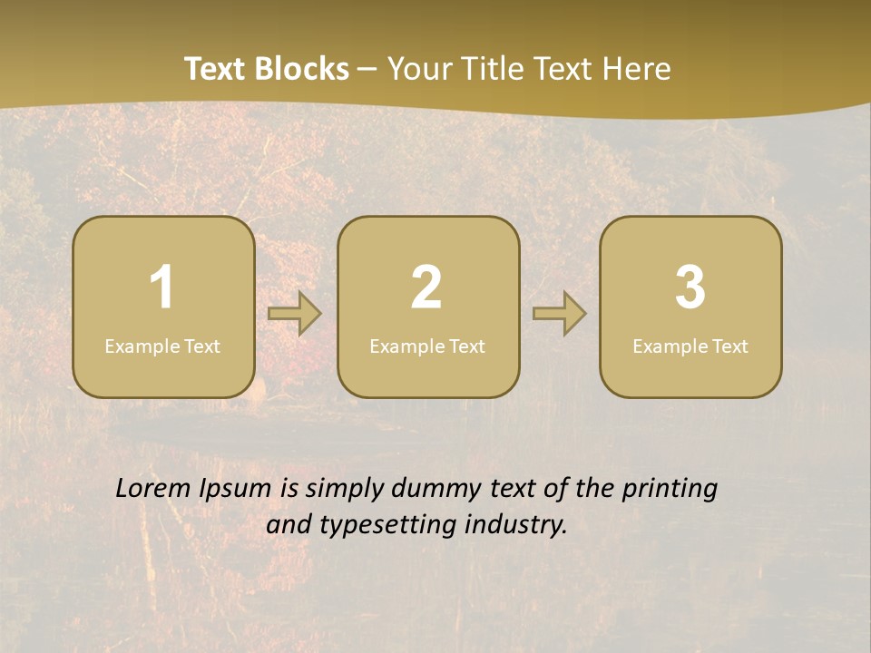 Woodlands Canada Peaceful PowerPoint Template