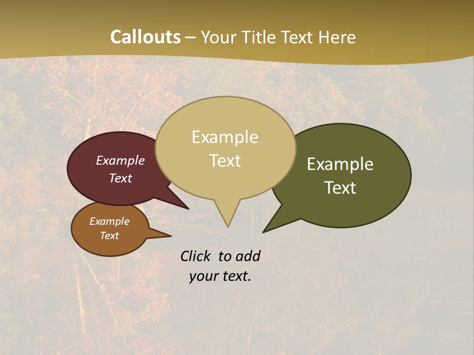 Woodlands Canada Peaceful PowerPoint Template
