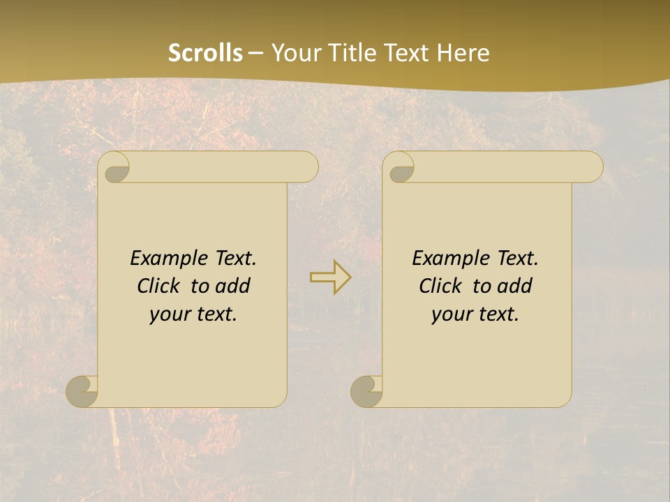 Woodlands Canada Peaceful PowerPoint Template