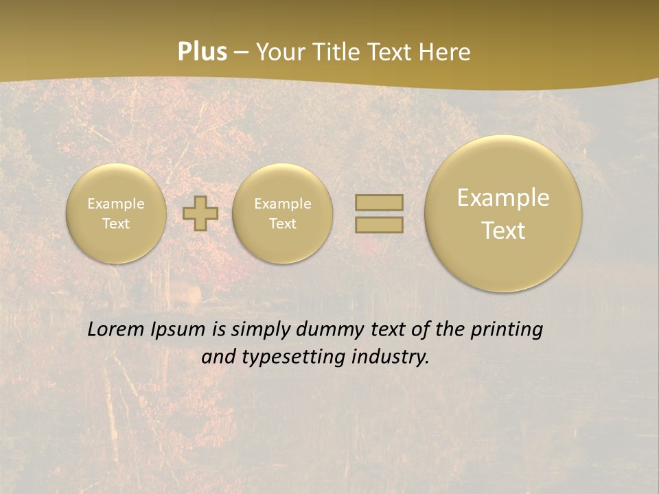 Woodlands Canada Peaceful PowerPoint Template