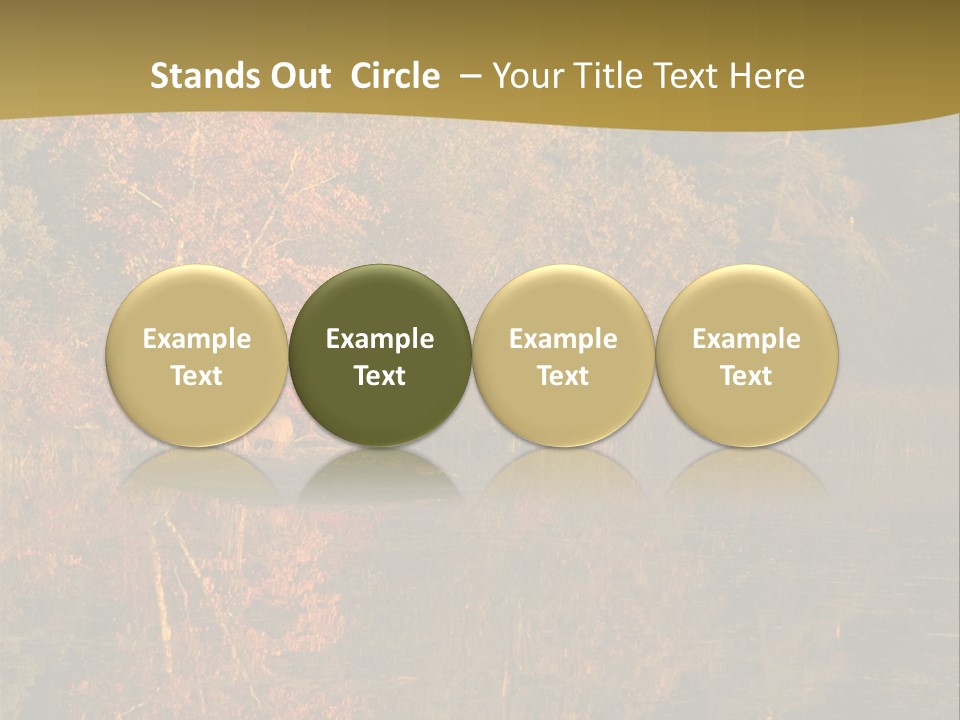 Woodlands Canada Peaceful PowerPoint Template