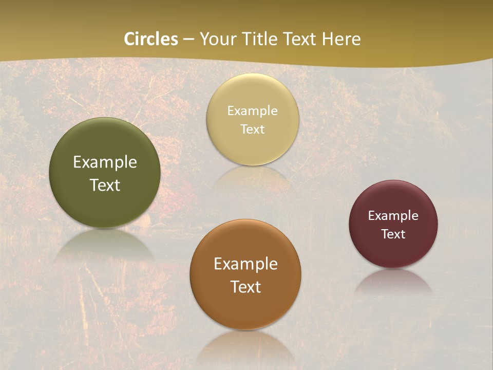 Woodlands Canada Peaceful PowerPoint Template