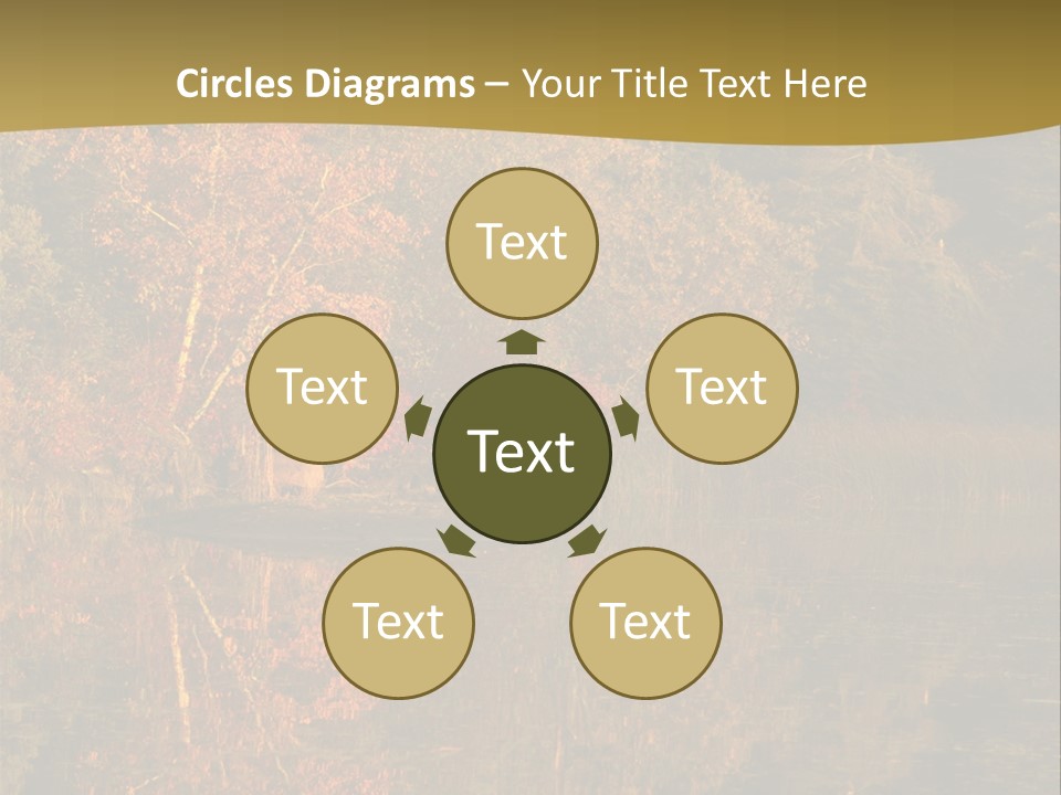 Woodlands Canada Peaceful PowerPoint Template