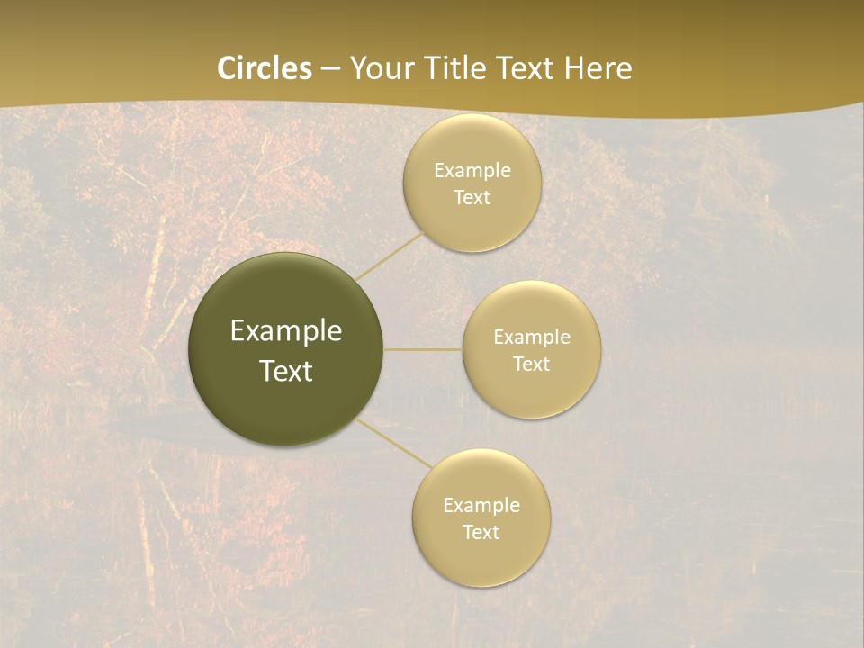 Woodlands Canada Peaceful PowerPoint Template