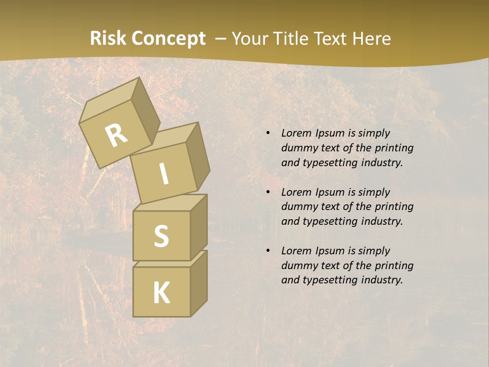 Woodlands Canada Peaceful PowerPoint Template