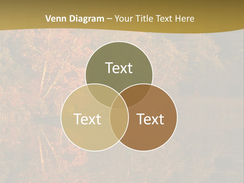 Woodlands Canada Peaceful PowerPoint Template