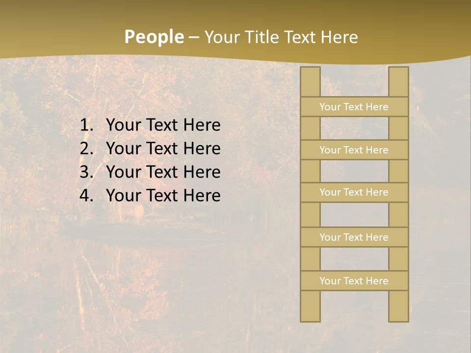 Woodlands Canada Peaceful PowerPoint Template