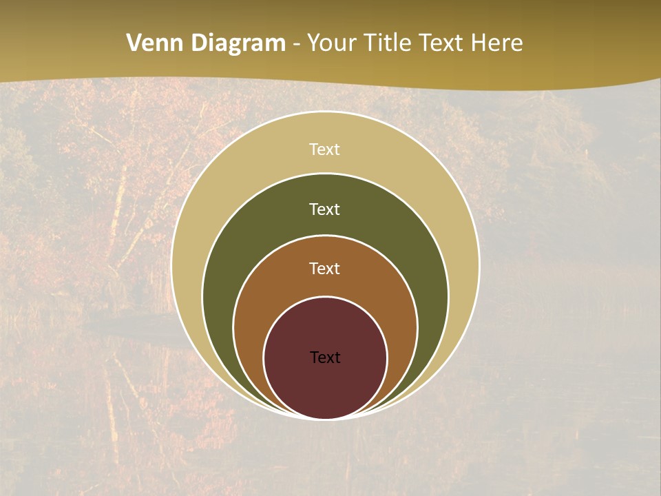 Woodlands Canada Peaceful PowerPoint Template