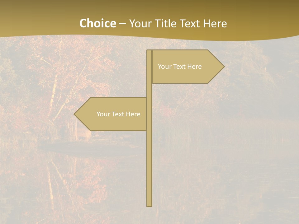Woodlands Canada Peaceful PowerPoint Template
