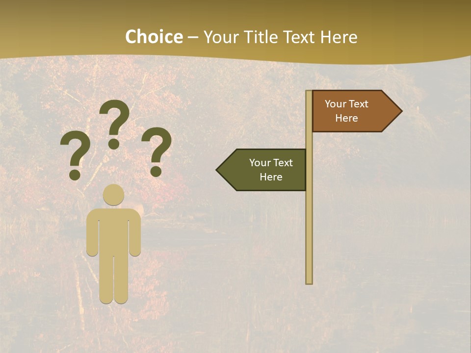 Woodlands Canada Peaceful PowerPoint Template