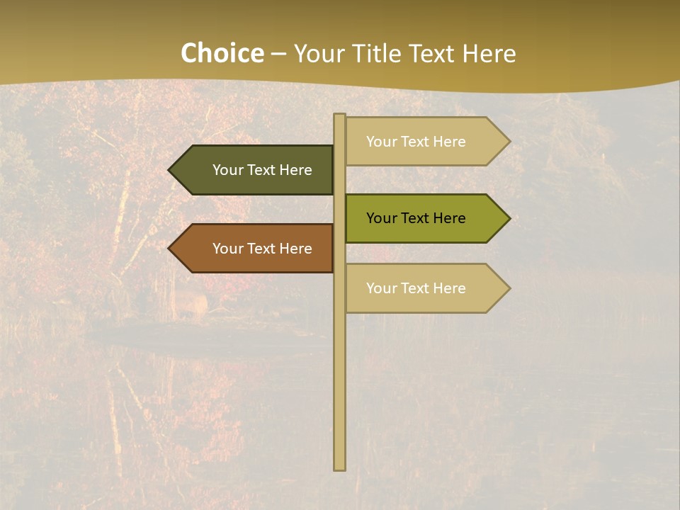 Woodlands Canada Peaceful PowerPoint Template