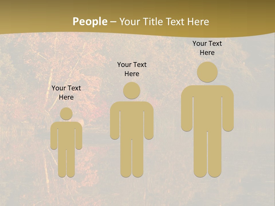 Woodlands Canada Peaceful PowerPoint Template