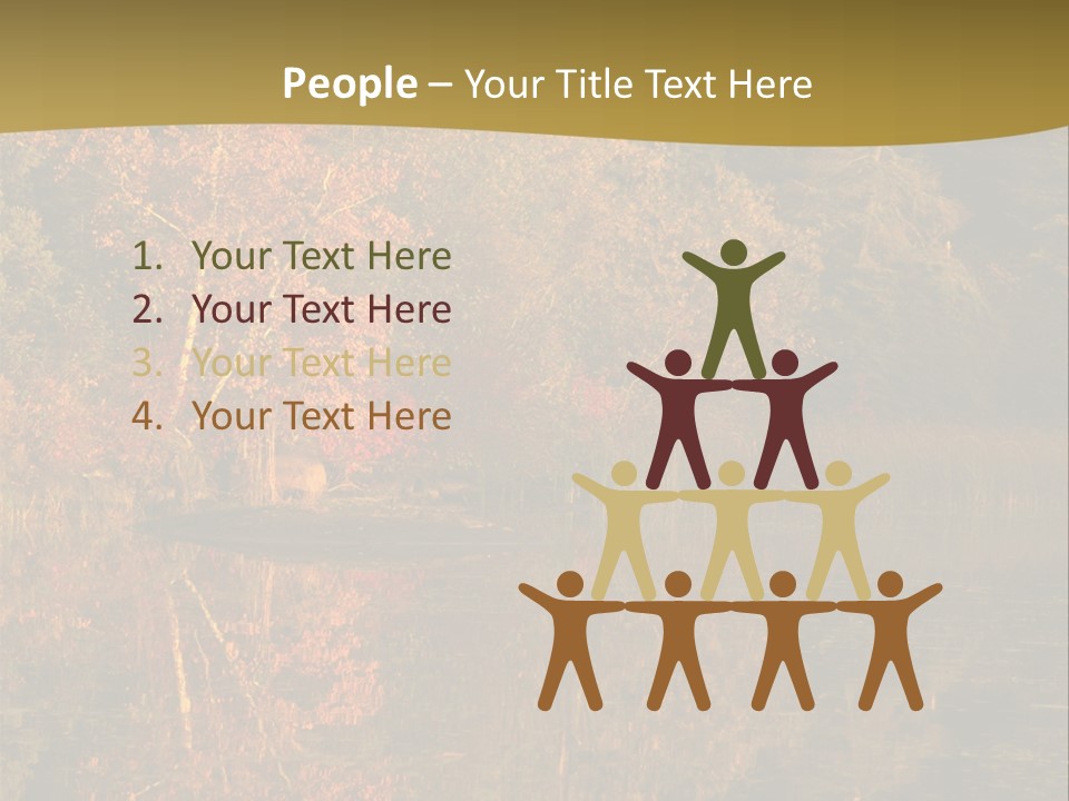 Woodlands Canada Peaceful PowerPoint Template