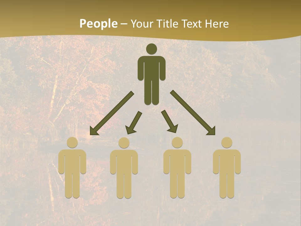 Woodlands Canada Peaceful PowerPoint Template