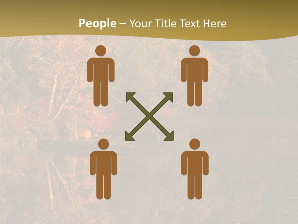 Woodlands Canada Peaceful PowerPoint Template