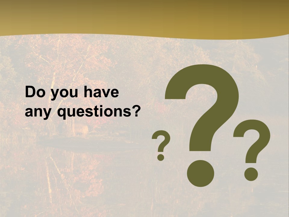 Woodlands Canada Peaceful PowerPoint Template