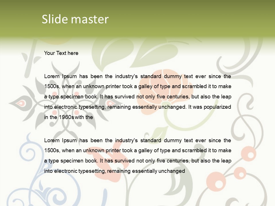 Graphic Set Ornament PowerPoint Template