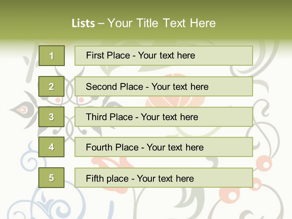 Graphic Set Ornament PowerPoint Template