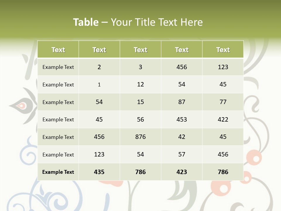 Graphic Set Ornament PowerPoint Template