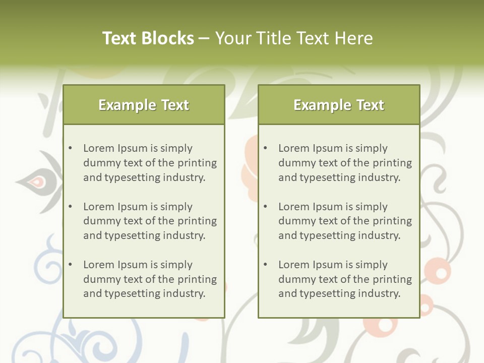 Graphic Set Ornament PowerPoint Template