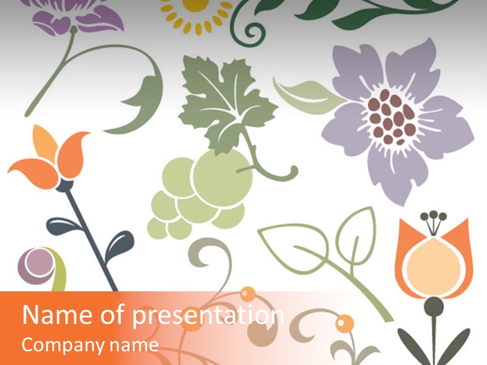 Panellabel Plant Deco PowerPoint Template