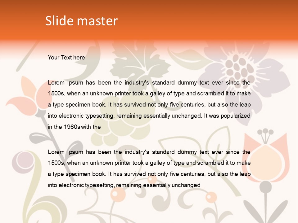 Panellabel Plant Deco PowerPoint Template