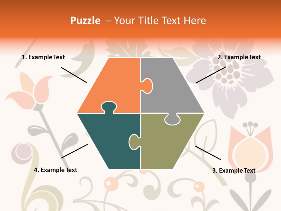 Panellabel Plant Deco PowerPoint Template