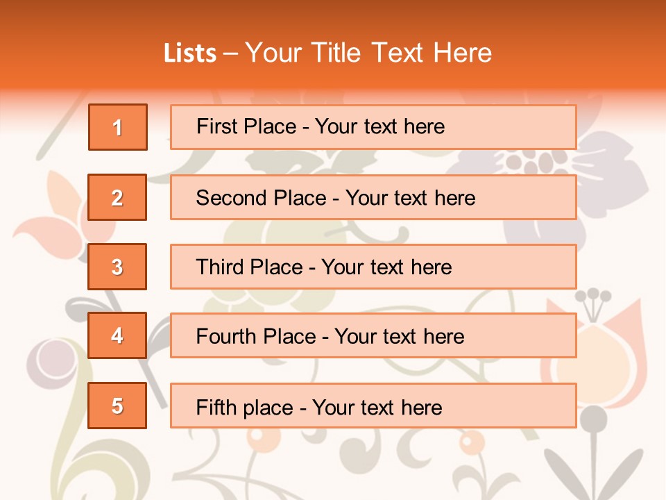 Panellabel Plant Deco PowerPoint Template
