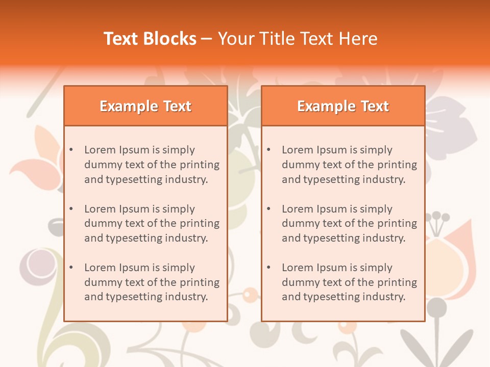 Panellabel Plant Deco PowerPoint Template