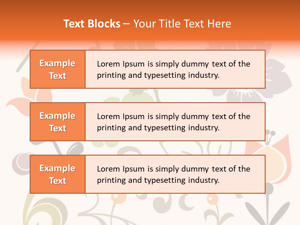 Panellabel Plant Deco PowerPoint Template