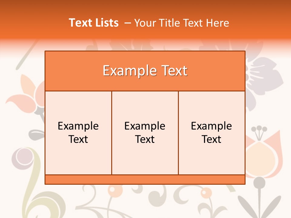 Panellabel Plant Deco PowerPoint Template