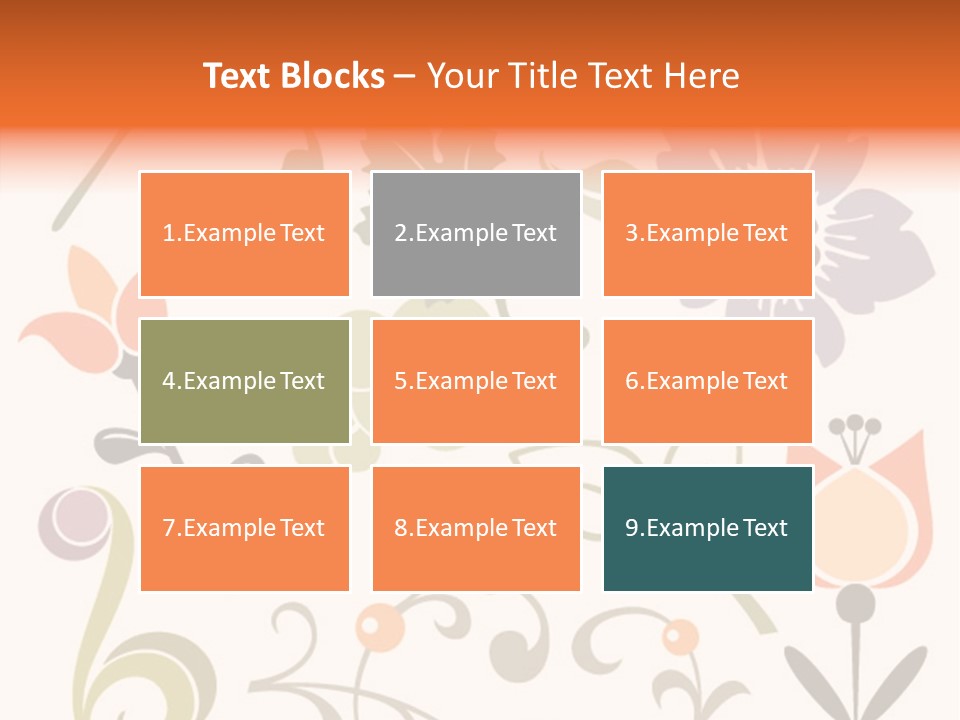 Panellabel Plant Deco PowerPoint Template
