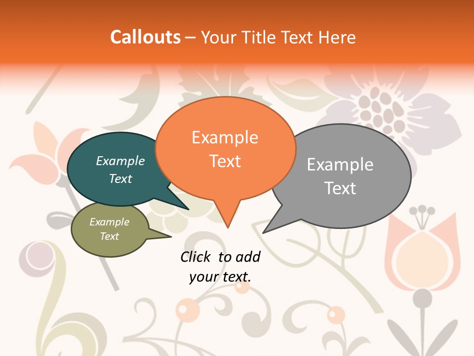 Panellabel Plant Deco PowerPoint Template