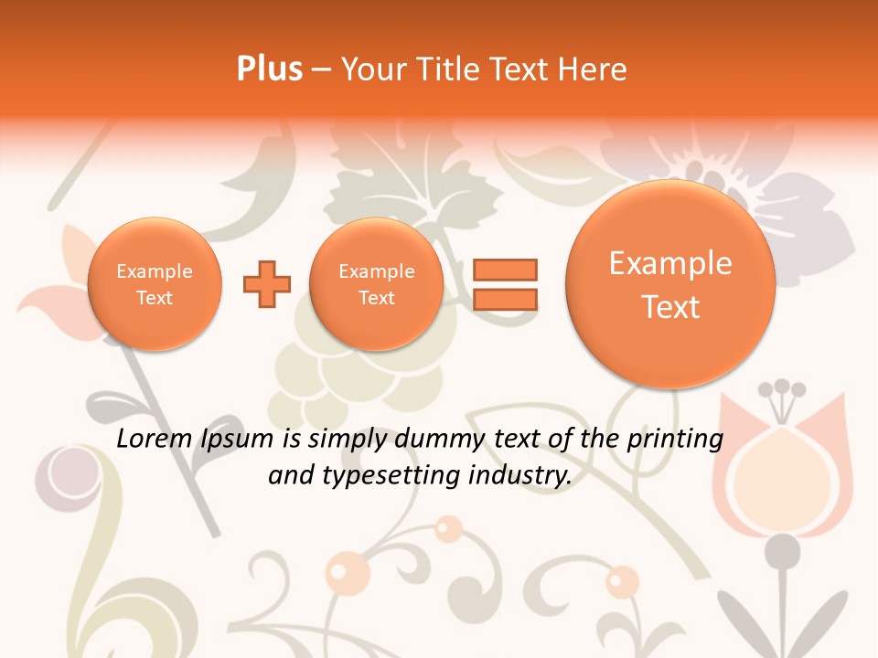Panellabel Plant Deco PowerPoint Template