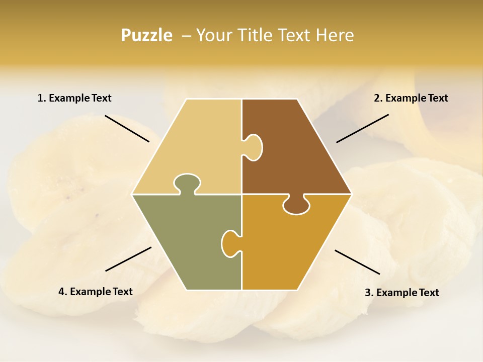Sliced Plate Food PowerPoint Template