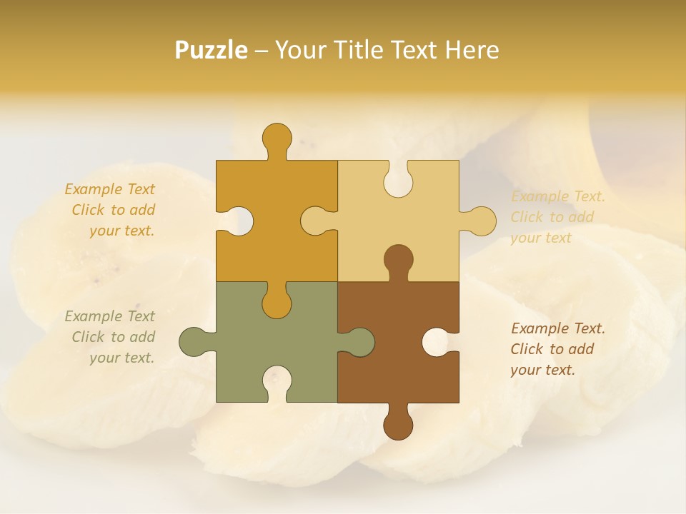 Sliced Plate Food PowerPoint Template