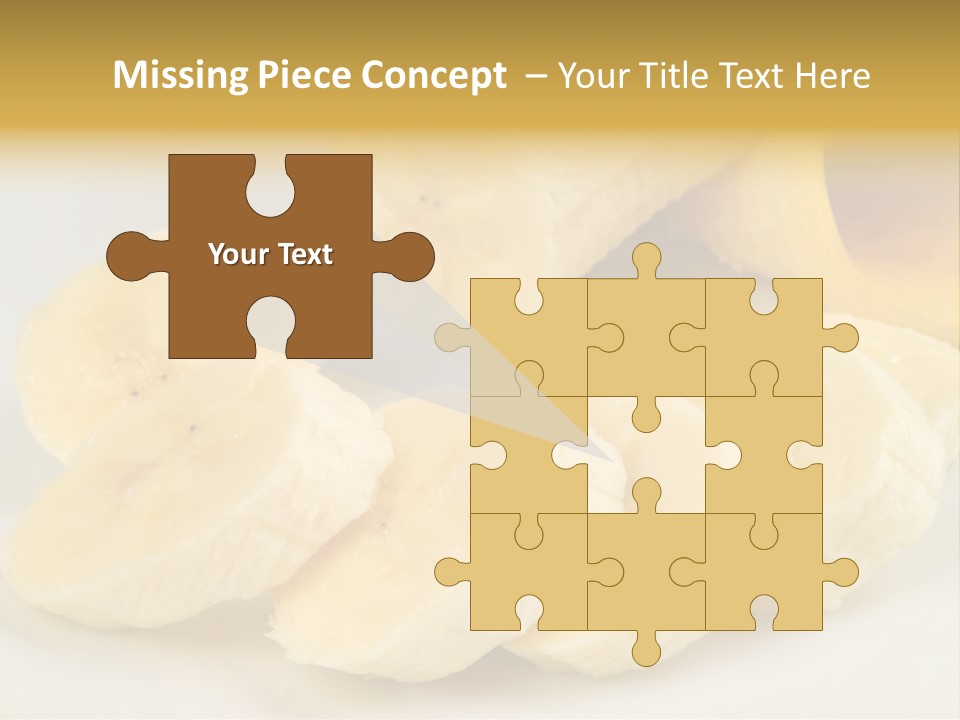 Sliced Plate Food PowerPoint Template