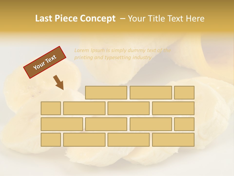 Sliced Plate Food PowerPoint Template