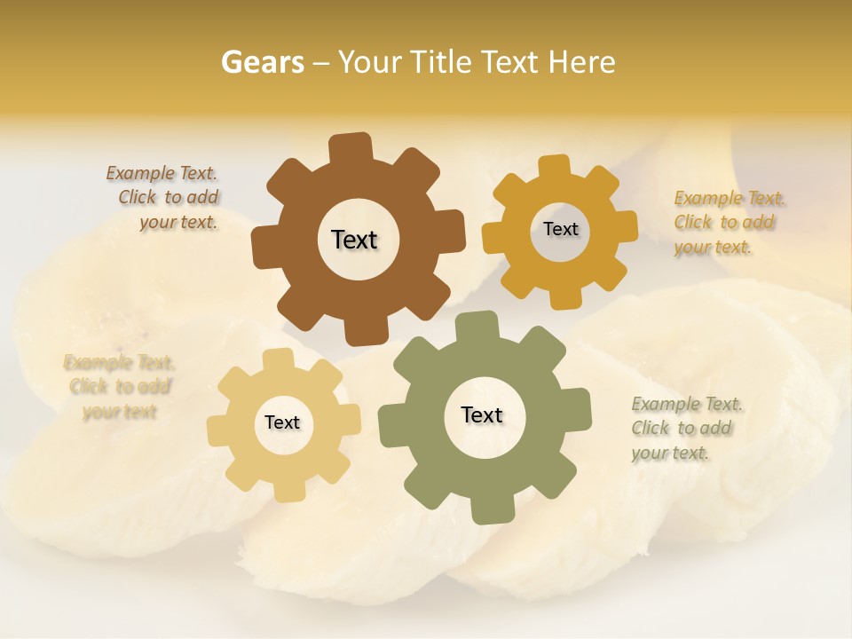 Sliced Plate Food PowerPoint Template