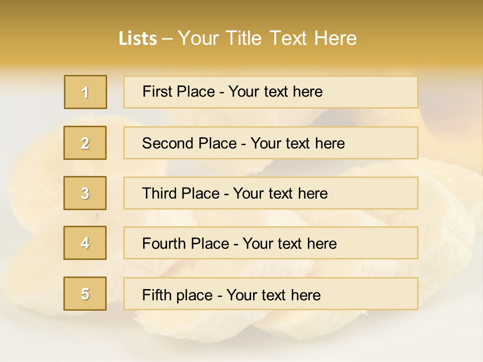 Sliced Plate Food PowerPoint Template
